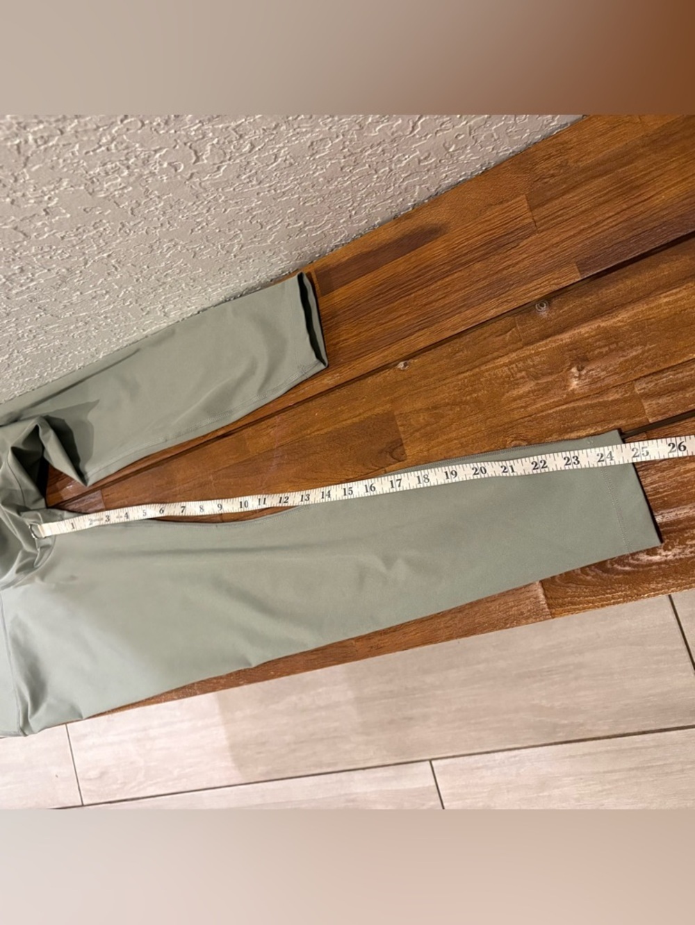 Nike light green High-Waist Leggings with White Swoosh - Picture 6 of 6